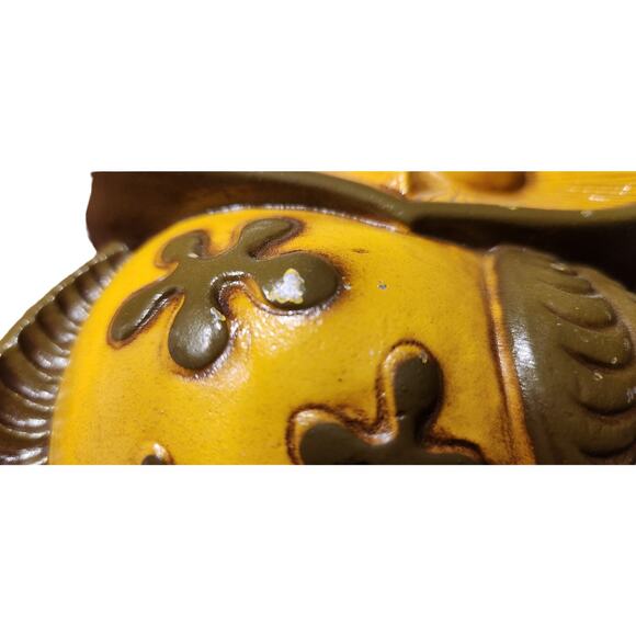 Pair Retro Sexton USA Owl Wall Plaque #970 Set Cast Metal 70s Avocado Green VTG - Picture 11 of 15
